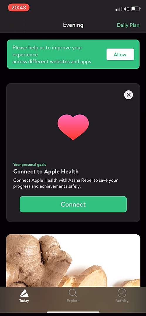 Asana Rebel - Navigation - Screen 1