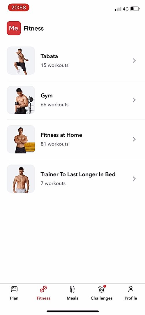 BetterMe Fitness - Navigation - Screen 2