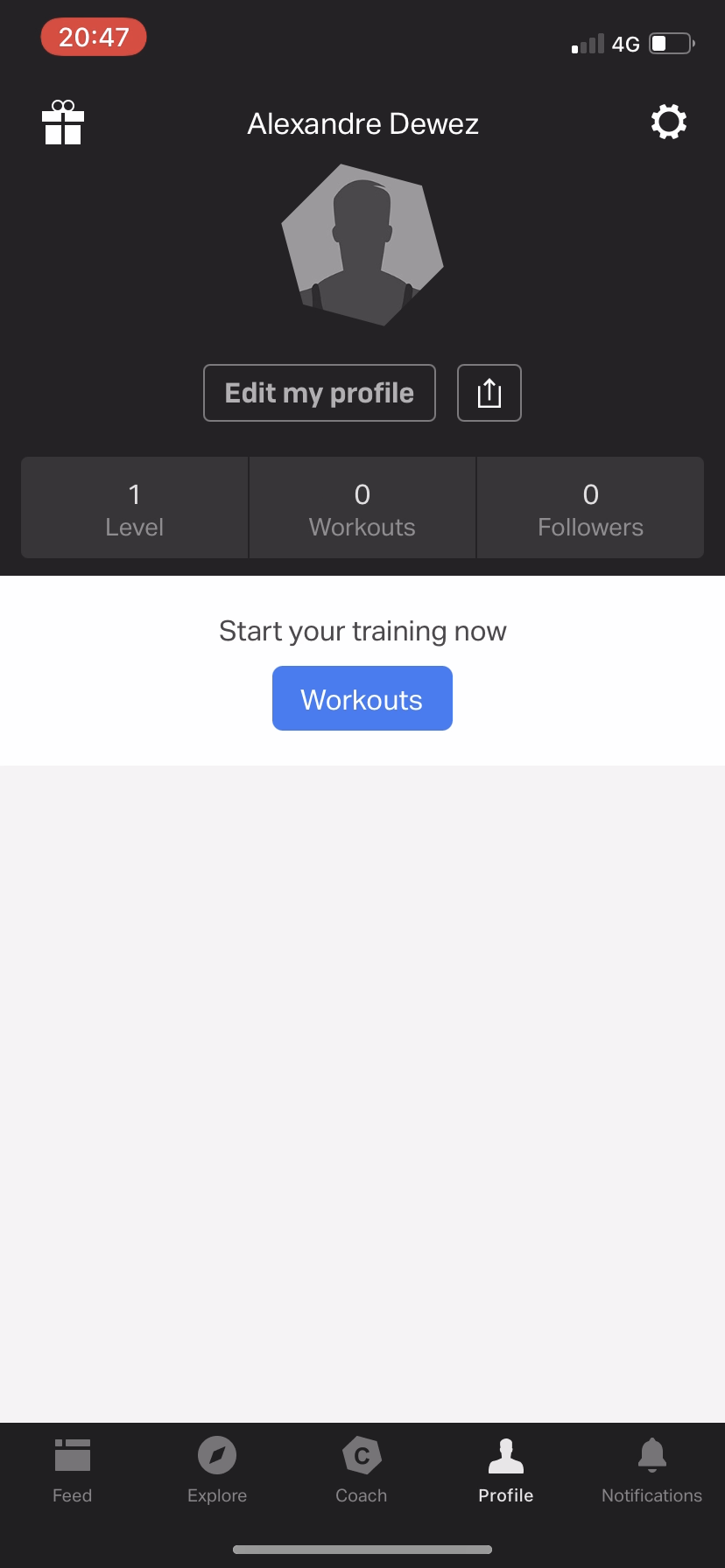 Freeletics - Settings