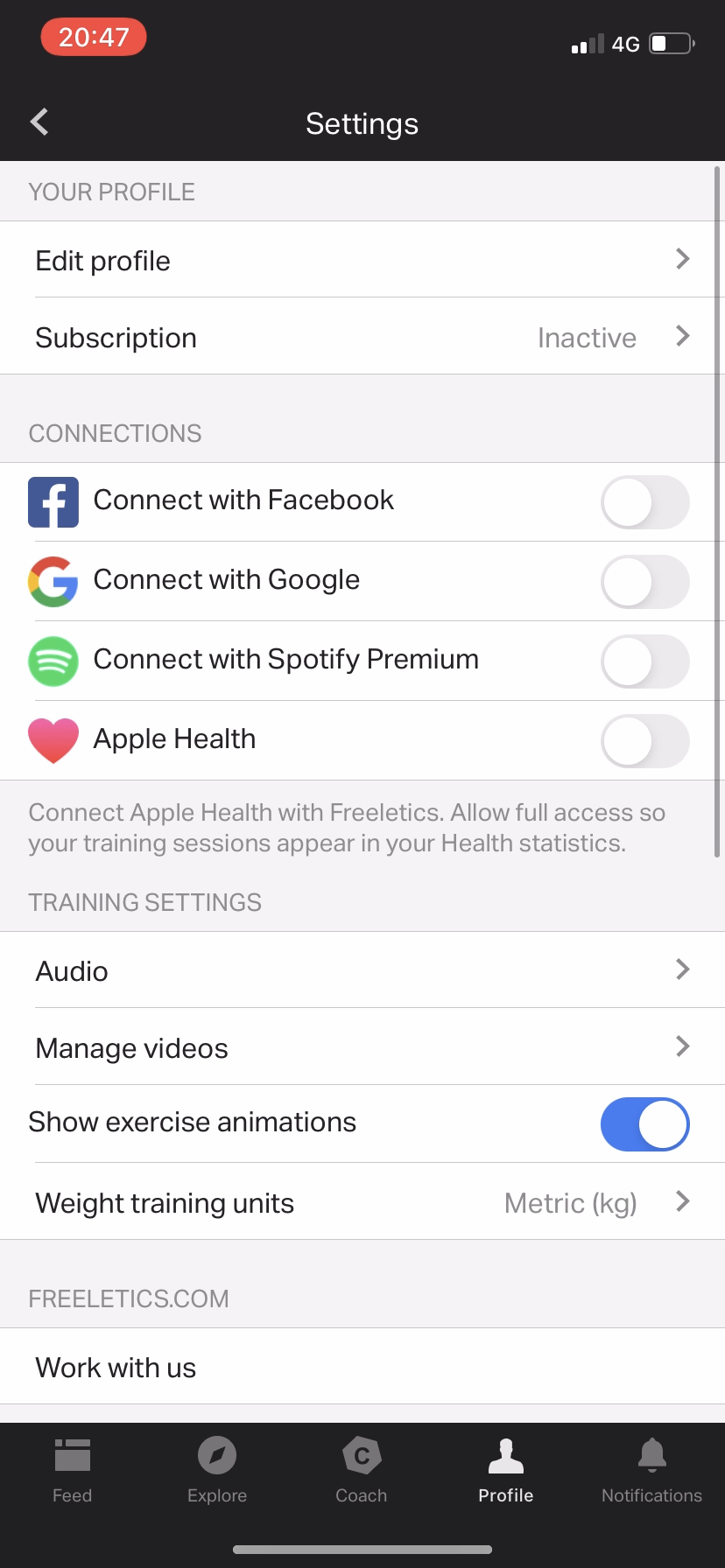Freeletics screenshot 25