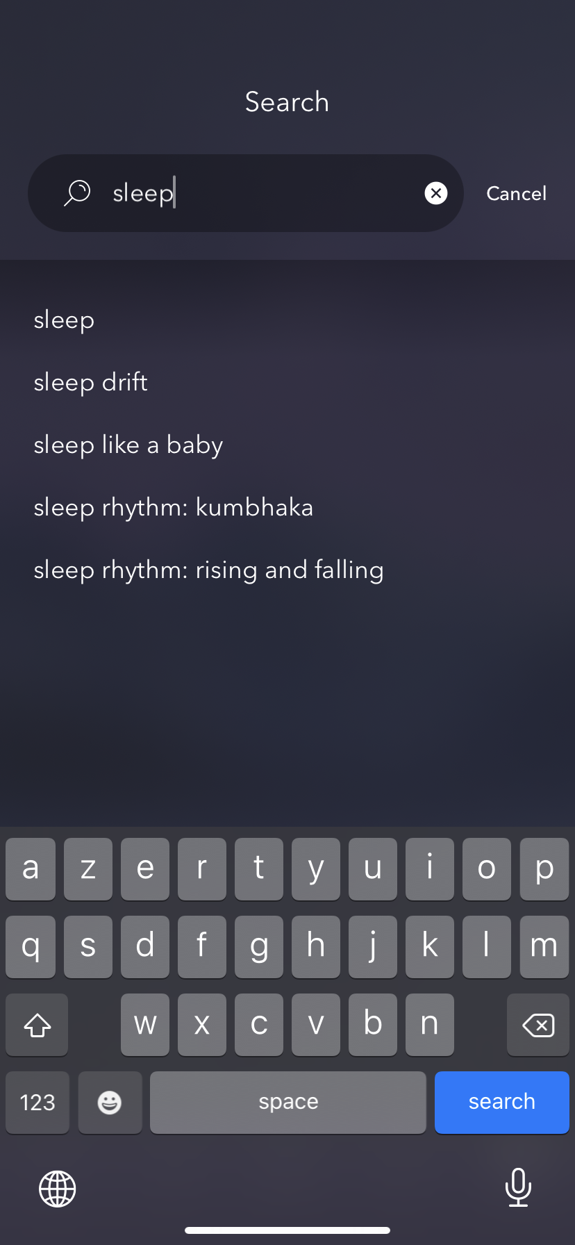 Calm - Search - Screen 3