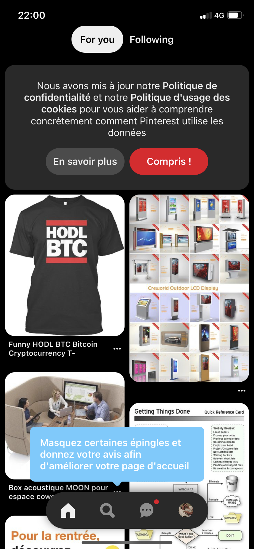 Pinterest - Navigation