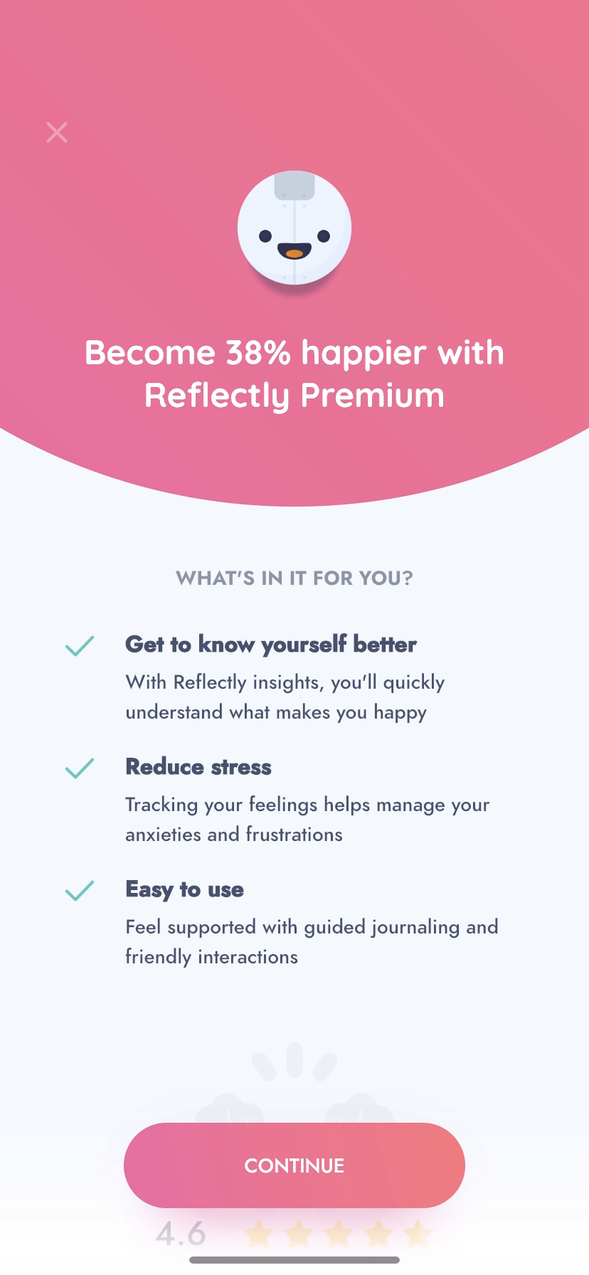 Reflectly screenshot 1