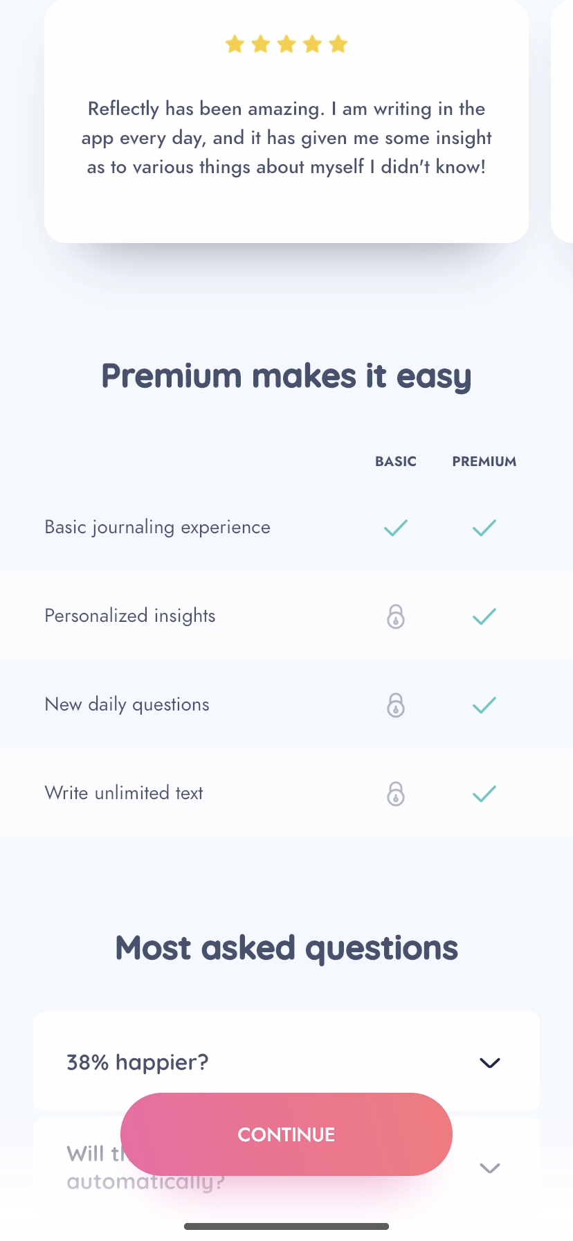 Reflectly screenshot 3