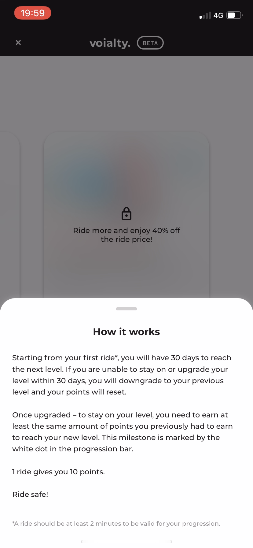 Voi - Fidelity Program - Screen 6