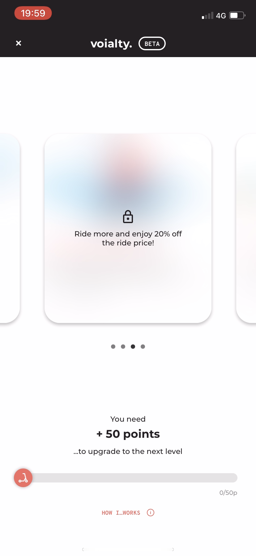 Voi - Fidelity Program - Screen 4