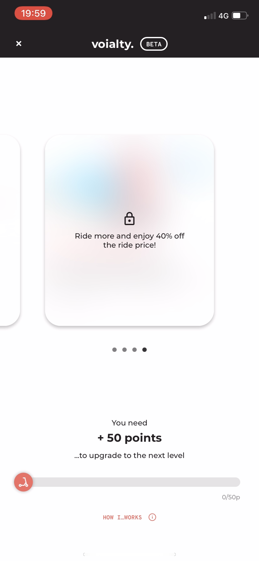 Voi - Fidelity Program - Screen 5