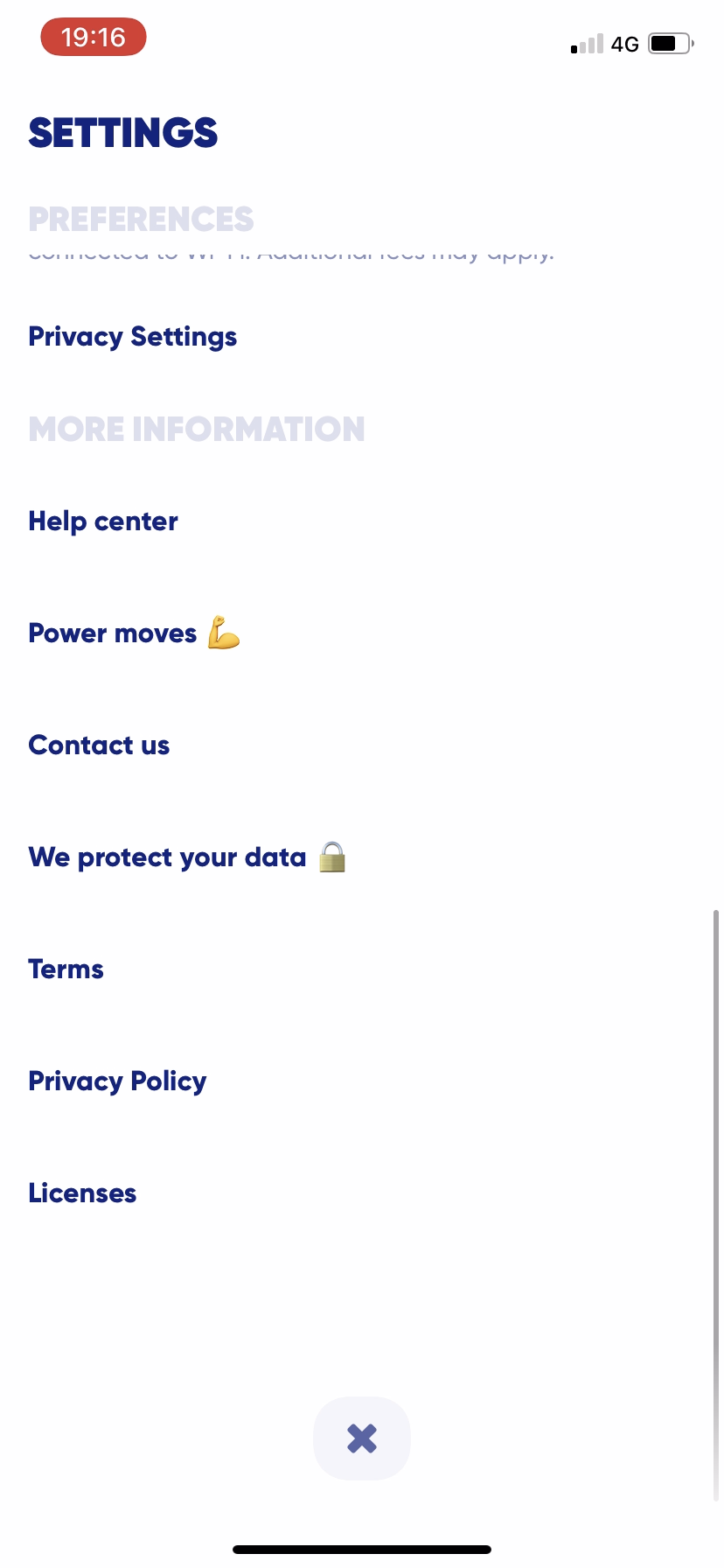 Zenly - Settings - Screen 2