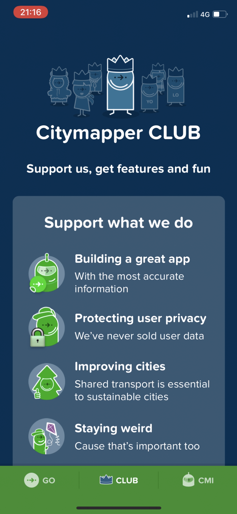 Citymapper - Upgrading