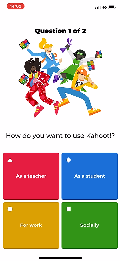 Kahoot screenshot 2