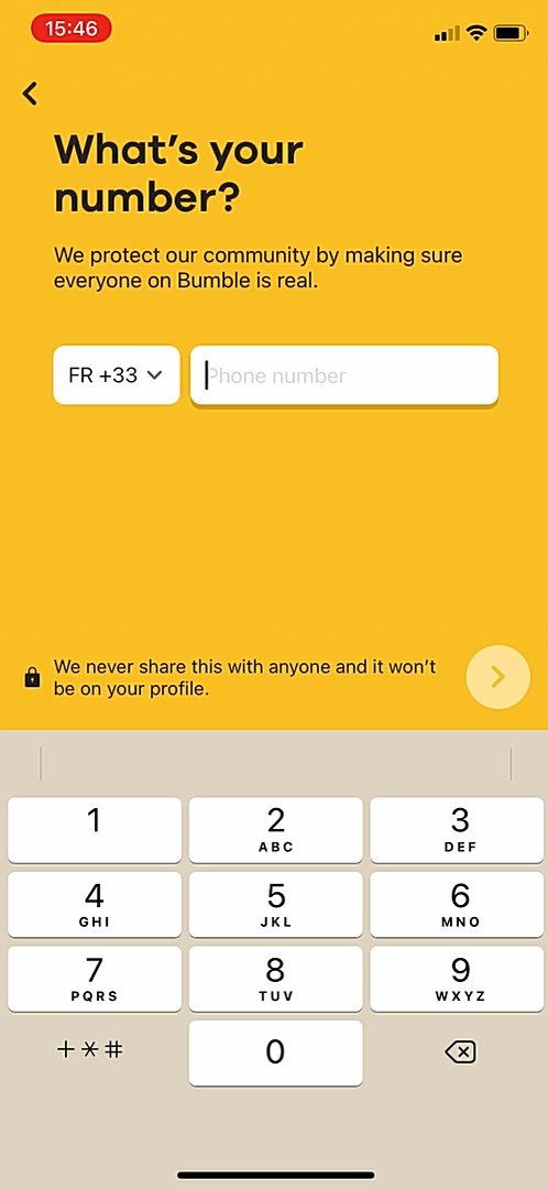 Bumble screenshot 2