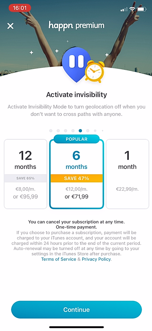 Happn - Upgrading - Screen 6