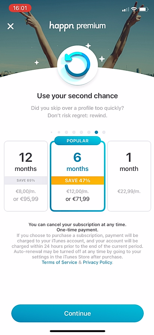 Happn - Upgrading - Screen 9