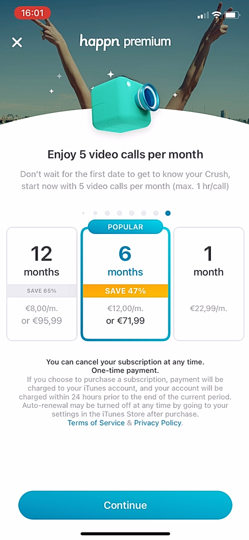 Happn - Upgrading - Screen 10