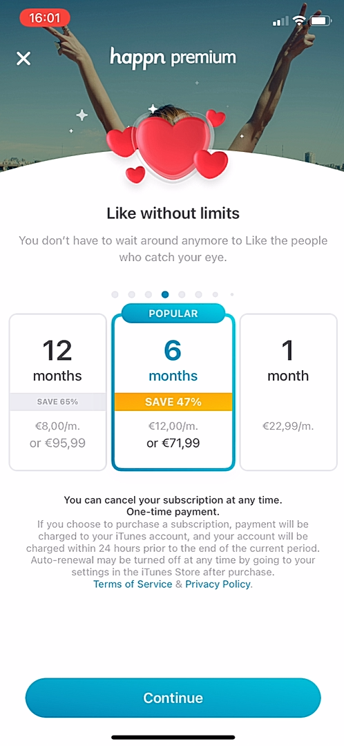 Happn - Upgrading - Screen 5