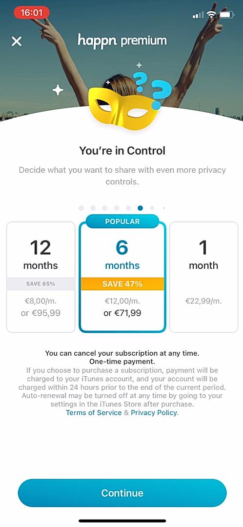 Happn - Upgrading - Screen 7