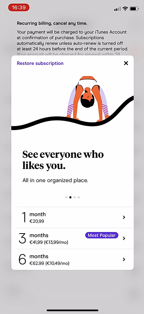 Hinge - Upgrading - Screen 3