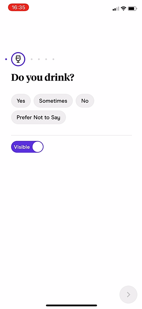 Hinge - Onboarding - Screen 25