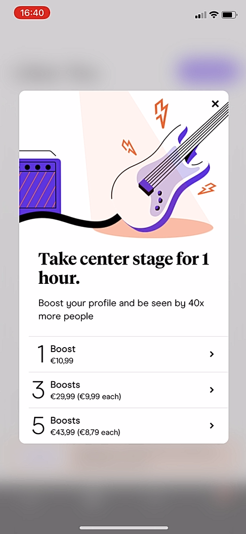 Hinge - Buying credits