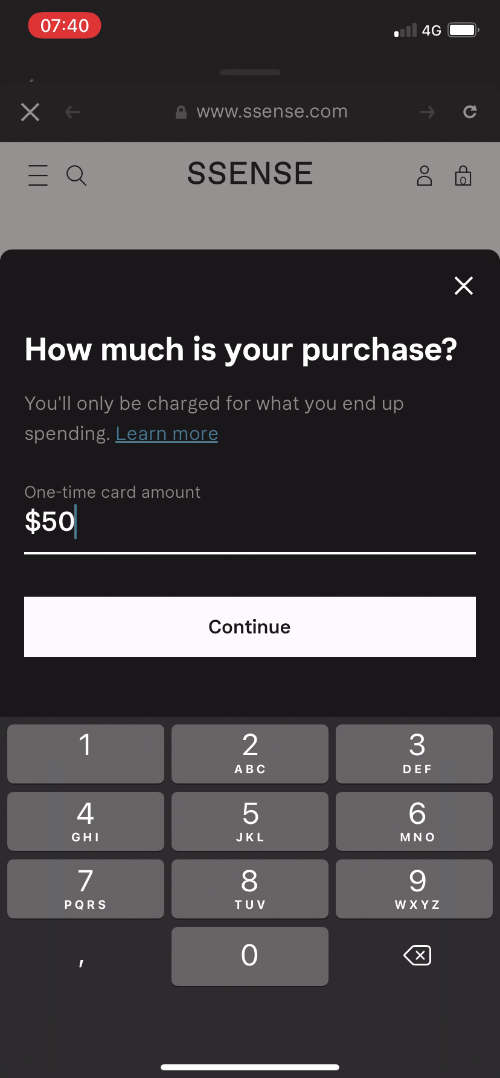 Klarna - Tutorial - Screen 4