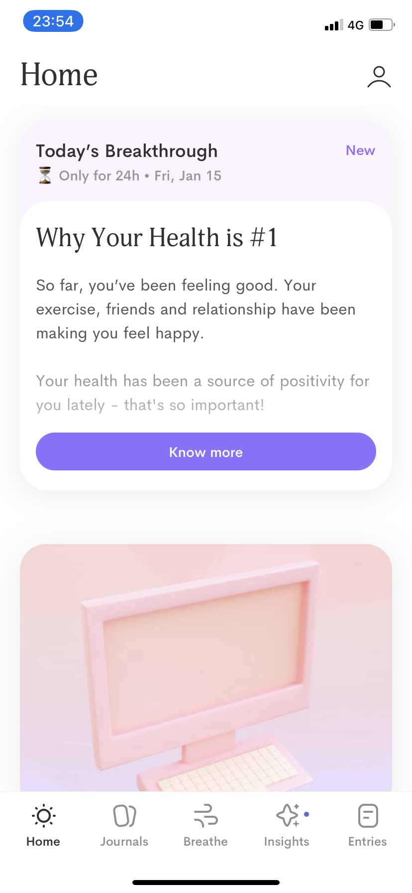 Jour - Upgrading - Screen 1
