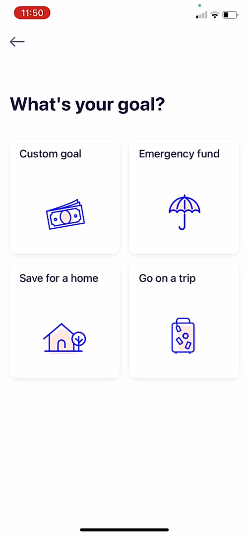 Moka - Setting up a goal - Screen 2