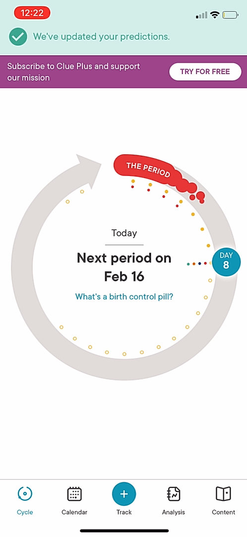 Clue - Completing a diary - Screen 12