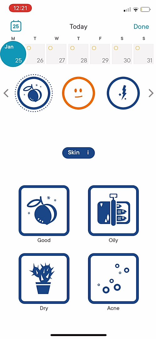 Clue - Completing a diary - Screen 5