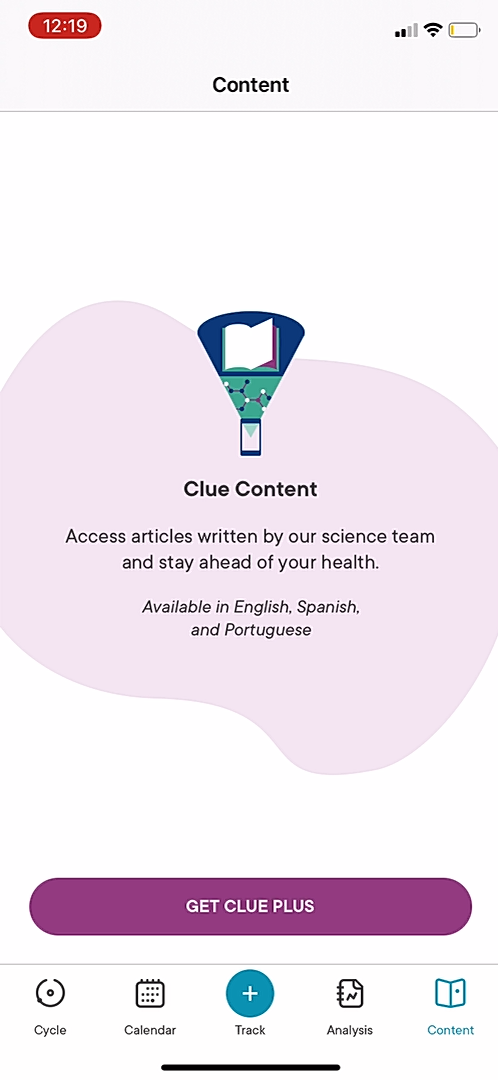 Clue - Navigation - Screen 4