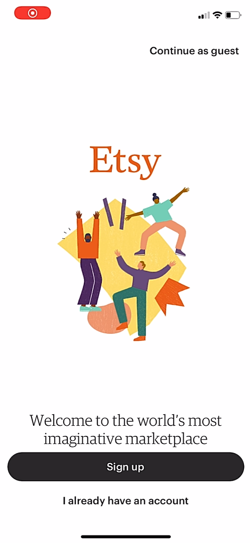 Etsy - Onboarding