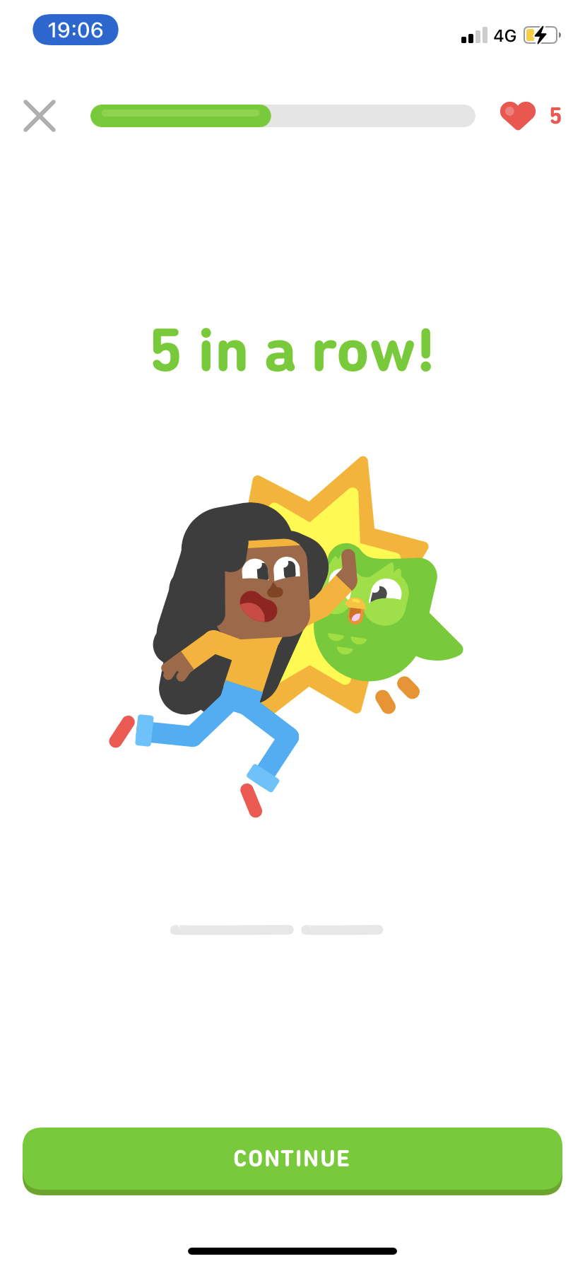 Duolingo - Doing a session - Screen 9
