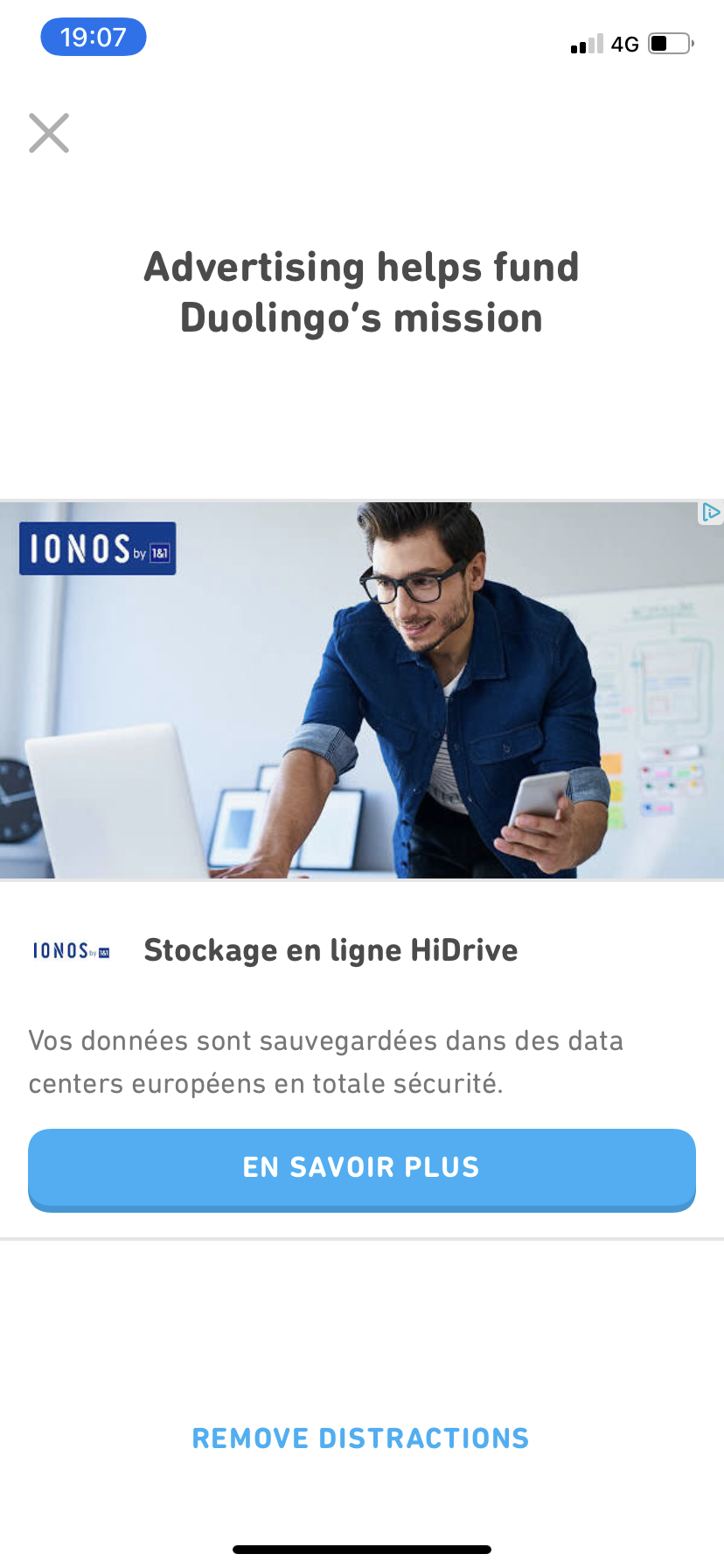 Duolingo - Doing a session - Screen 21