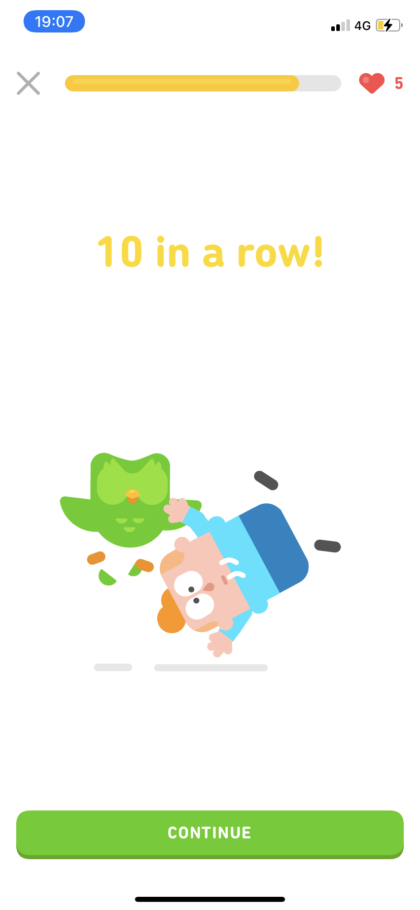 Duolingo - Doing a session - Screen 13