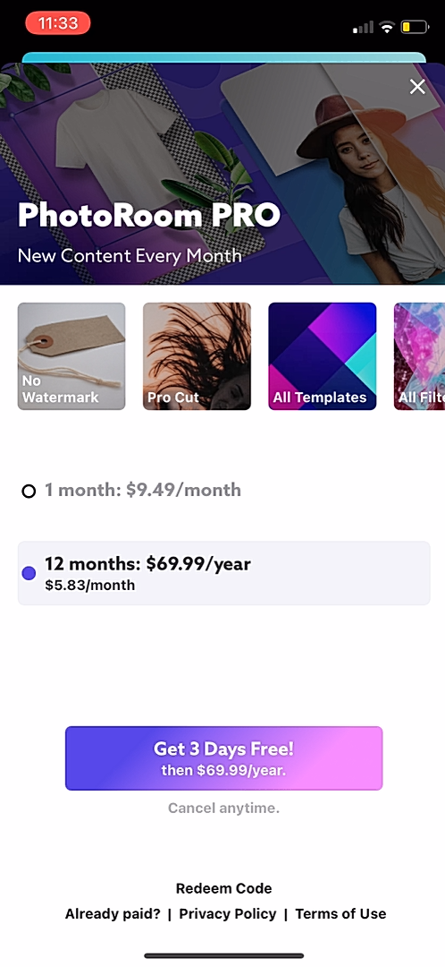 Photoroom screenshot 2