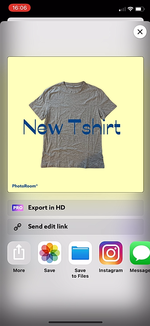 Photoroom - Creating content - Screen 16