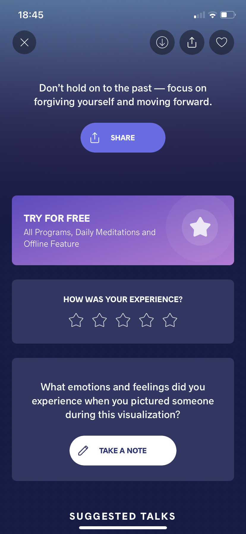 Meditopia - Doing a session - Screen 7