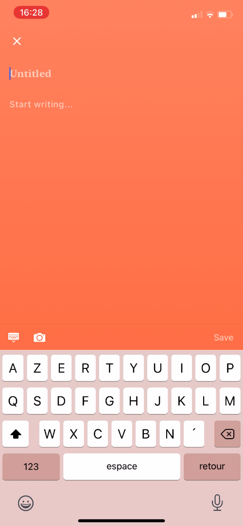 Tangerine - Completing a diary