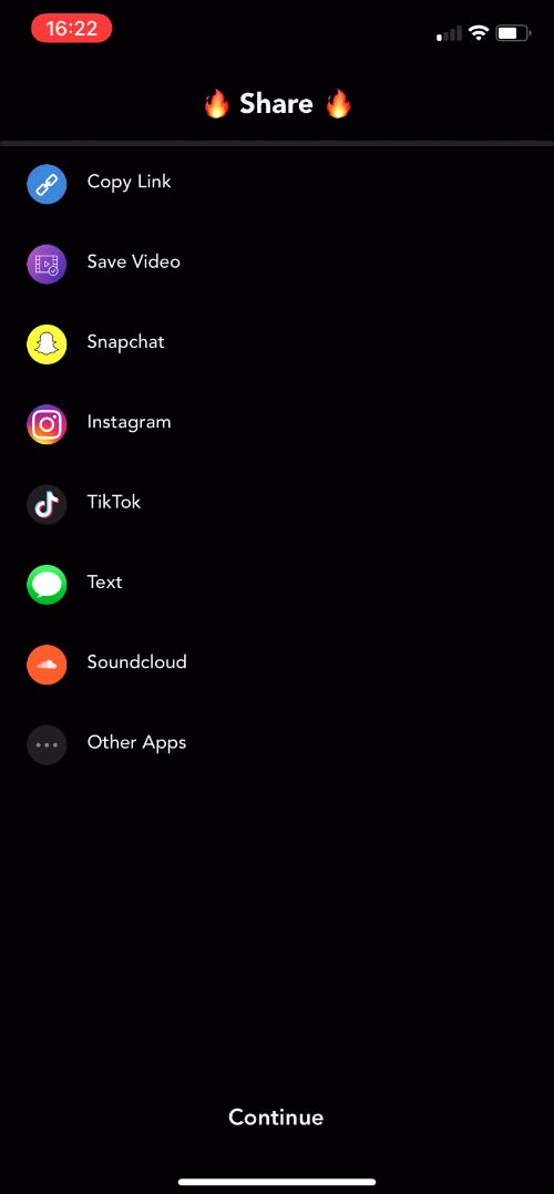 Rapchat - Creating content - Screen 12