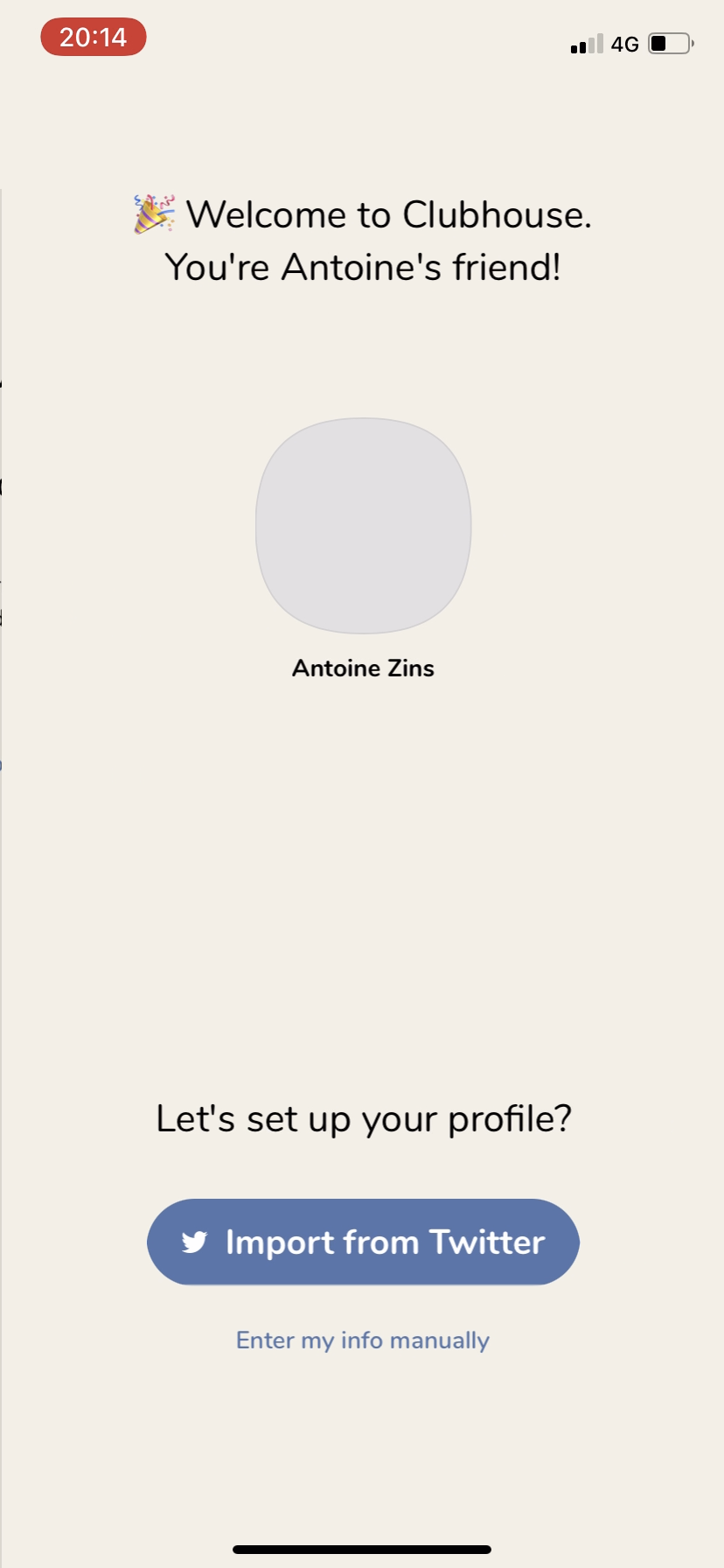 Clubhouse screenshot 2