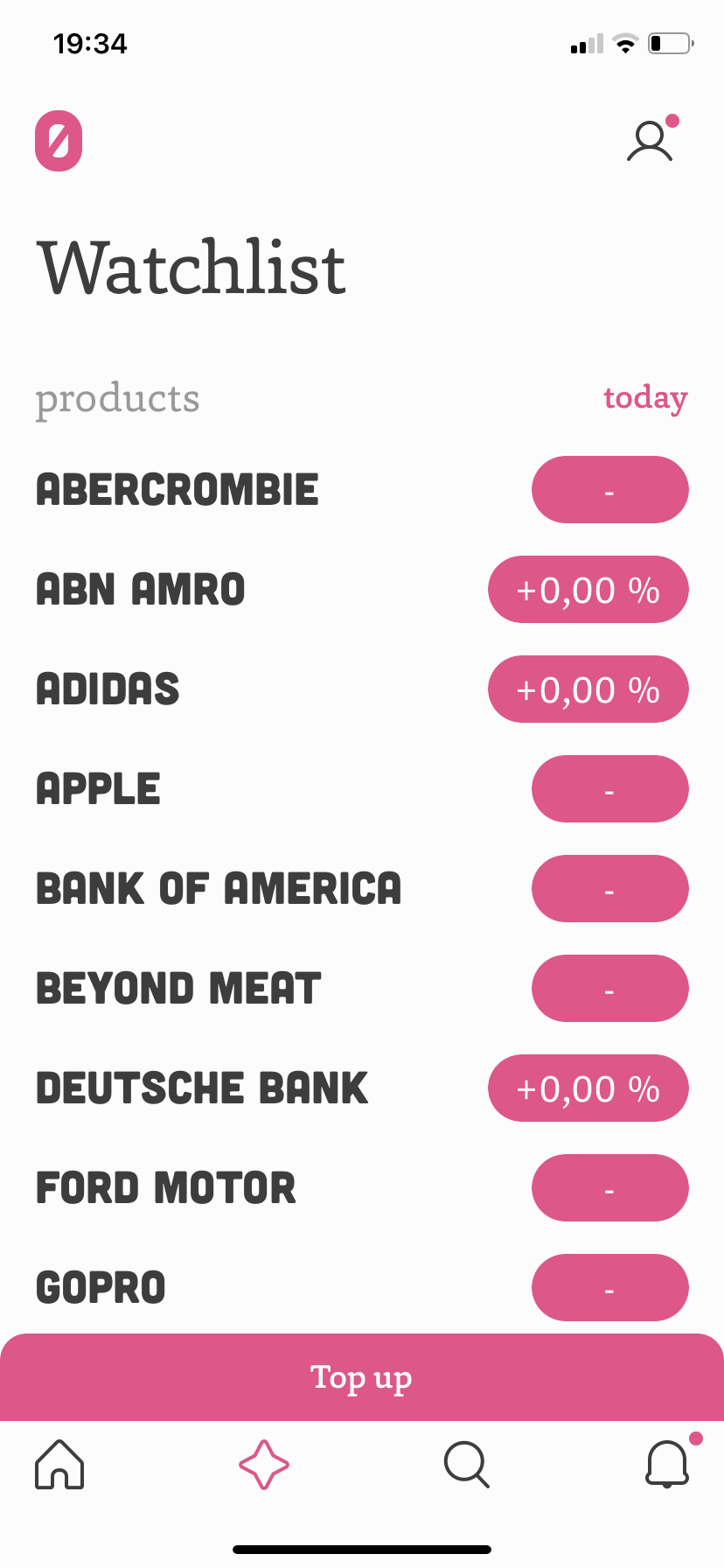 Bux Zero - Navigation - Screen 2