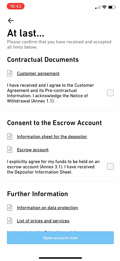Trade Republic - Onboarding - Screen 39