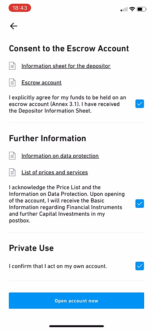Trade Republic - Onboarding - Screen 40