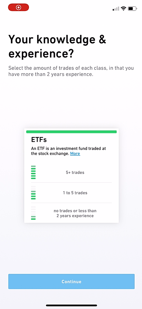 Trade Republic - Onboarding - Screen 36