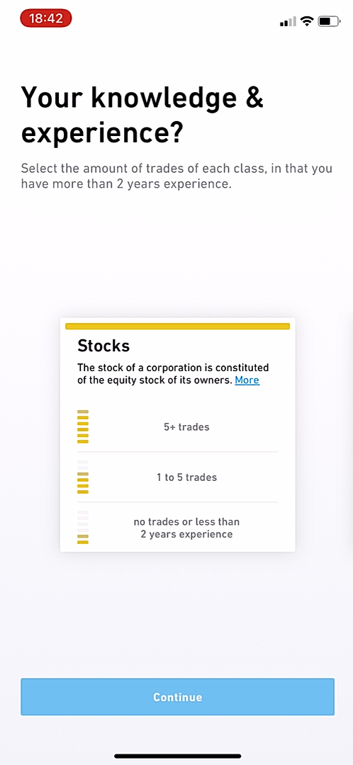 Trade Republic - Onboarding - Screen 37