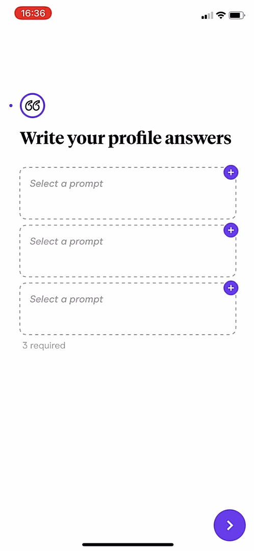 Hinge - Onboarding - Screen 35