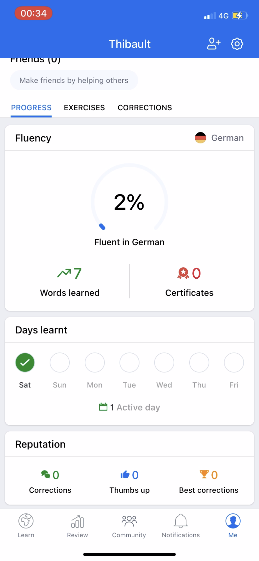 Busuu - Navigation - Screen 7