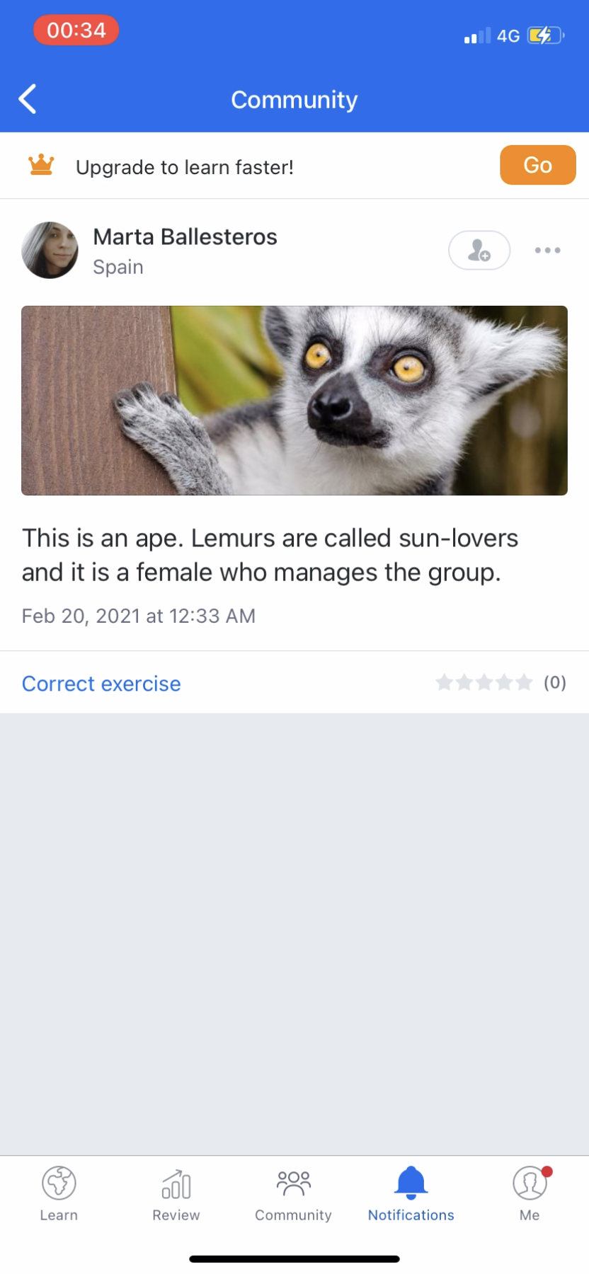 Busuu - Navigation - Screen 5