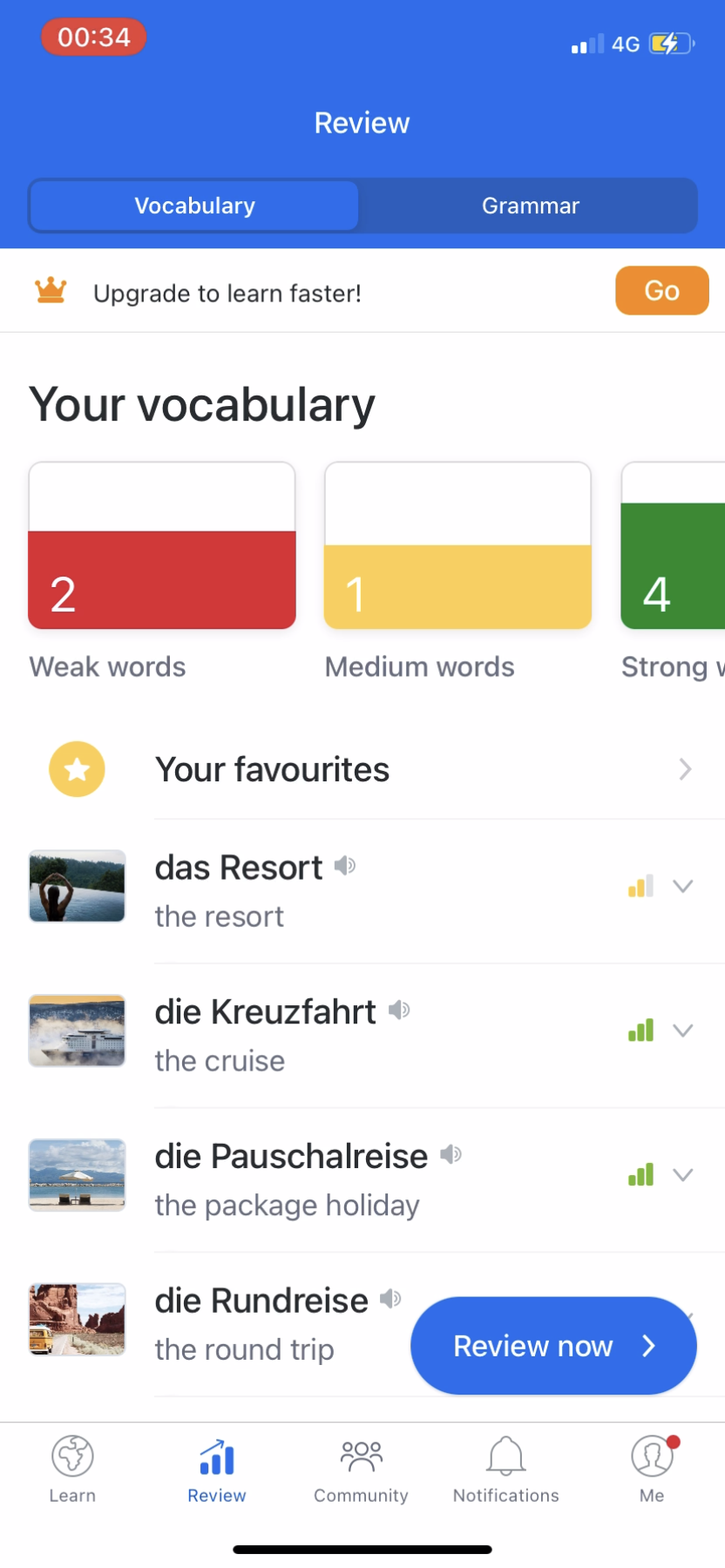 Busuu - Navigation - Screen 2