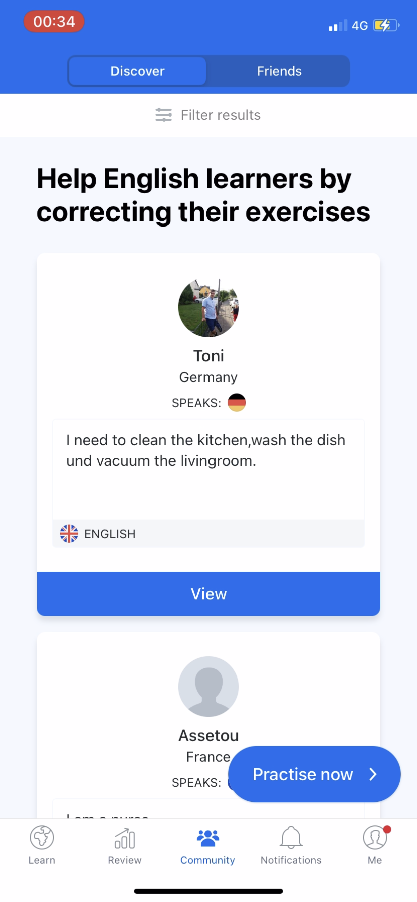 Busuu - Navigation - Screen 3
