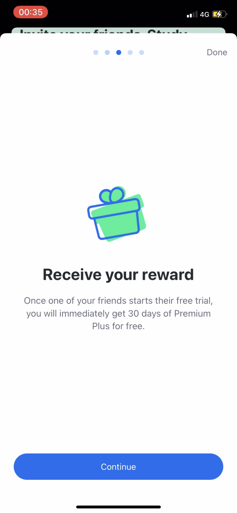 Busuu - Invite a friend - Screen 7